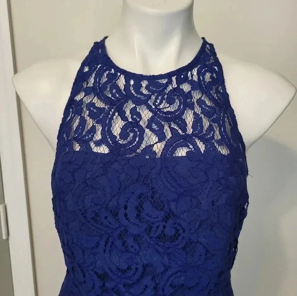 J.Crew Navy Pamela Leavers Eyelet Lace Sleeveless Dress(4) - Picture 6 of 11